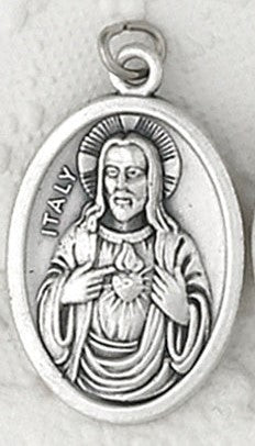 Sacred Heart/ Immaculate Heart  Oxi Medal 1" - Unique Catholic Gifts