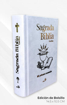 Sagrada Biblia -Recuerdo de mi Primera Comunión (BOLSILLO) P. AGUSTÍN MAGAÑA MÉNDEZ - Unique Catholic Gifts