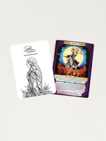 Saint Joan of Arc Holograph Prayer Card