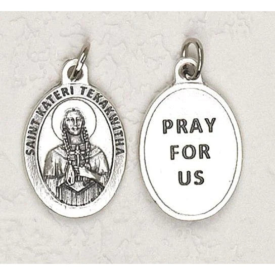 Saint Kateri Tekakwitha Oxi Medal 1" - Unique Catholic Gifts