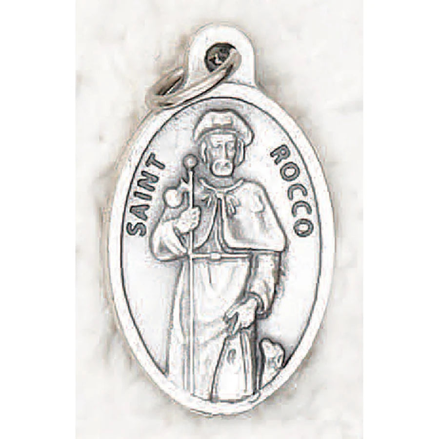 Saint Rocco Pray for Us Medal 1'' - Unique Catholic Gifts