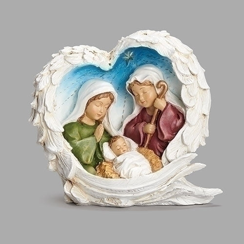 Shepherd Children Wrapped in Angel Wings Figurine - Unique Catholic Gifts