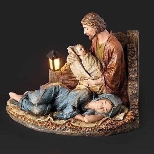 Sleeping Mary Holy Family Lighted Statue 5 3/4" - Unique Catholic Gifts