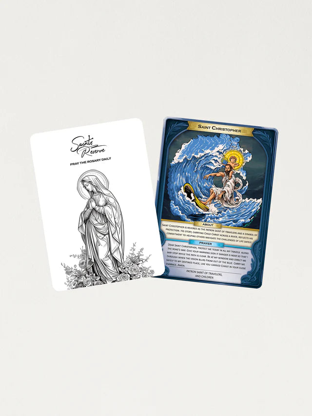 St. Christopher Holograph Prayer Card