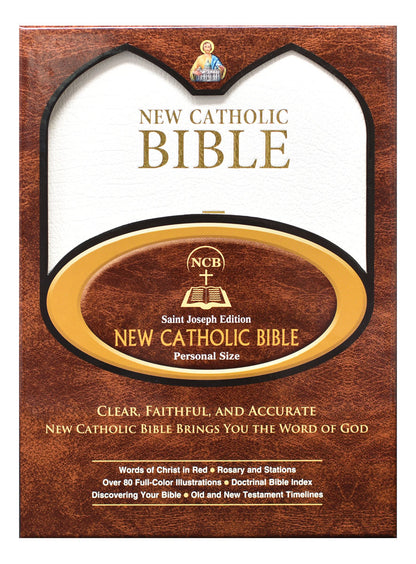 St. Joseph New Catholic Bible (Gift Edition-Personal Size) White - Unique Catholic Gifts