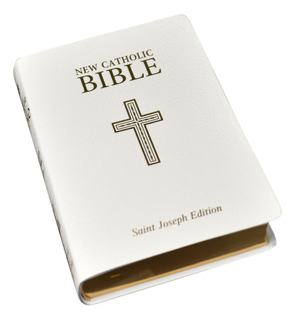 St. Joseph New Catholic Bible (Gift Edition-Personal Size) White - Unique Catholic Gifts