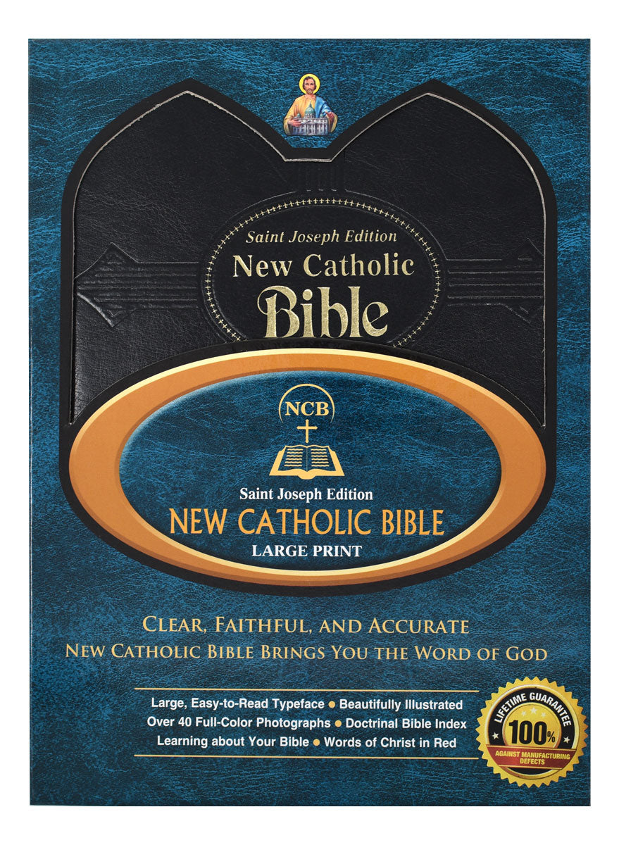 St. Joseph New Catholic Bible, Gift Edition, Large Type, Black - Unique Catholic Gifts