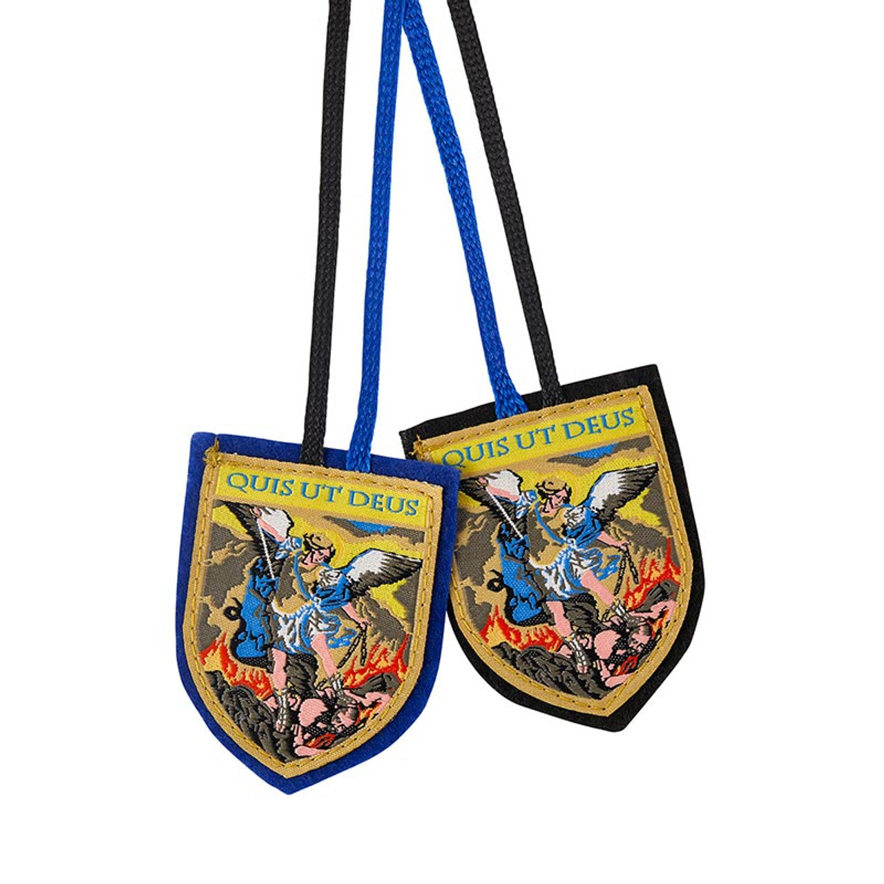 St. Michael Woven Scapular 2"