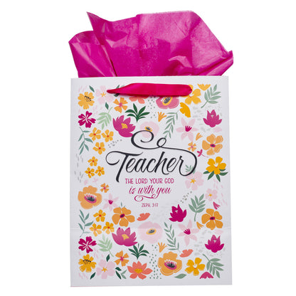 Teach Encourage Inspire Gift Bag with Tissue - Unique Catholic Gifts