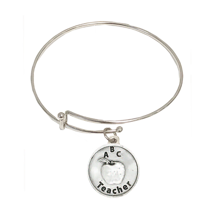 Teacher Bangle Bracelet - Unique Catholic Gifts