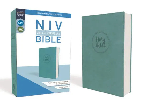 NIV Leathersoft, Teal, Comfort Print by Zondervan - Unique Catholic Gifts