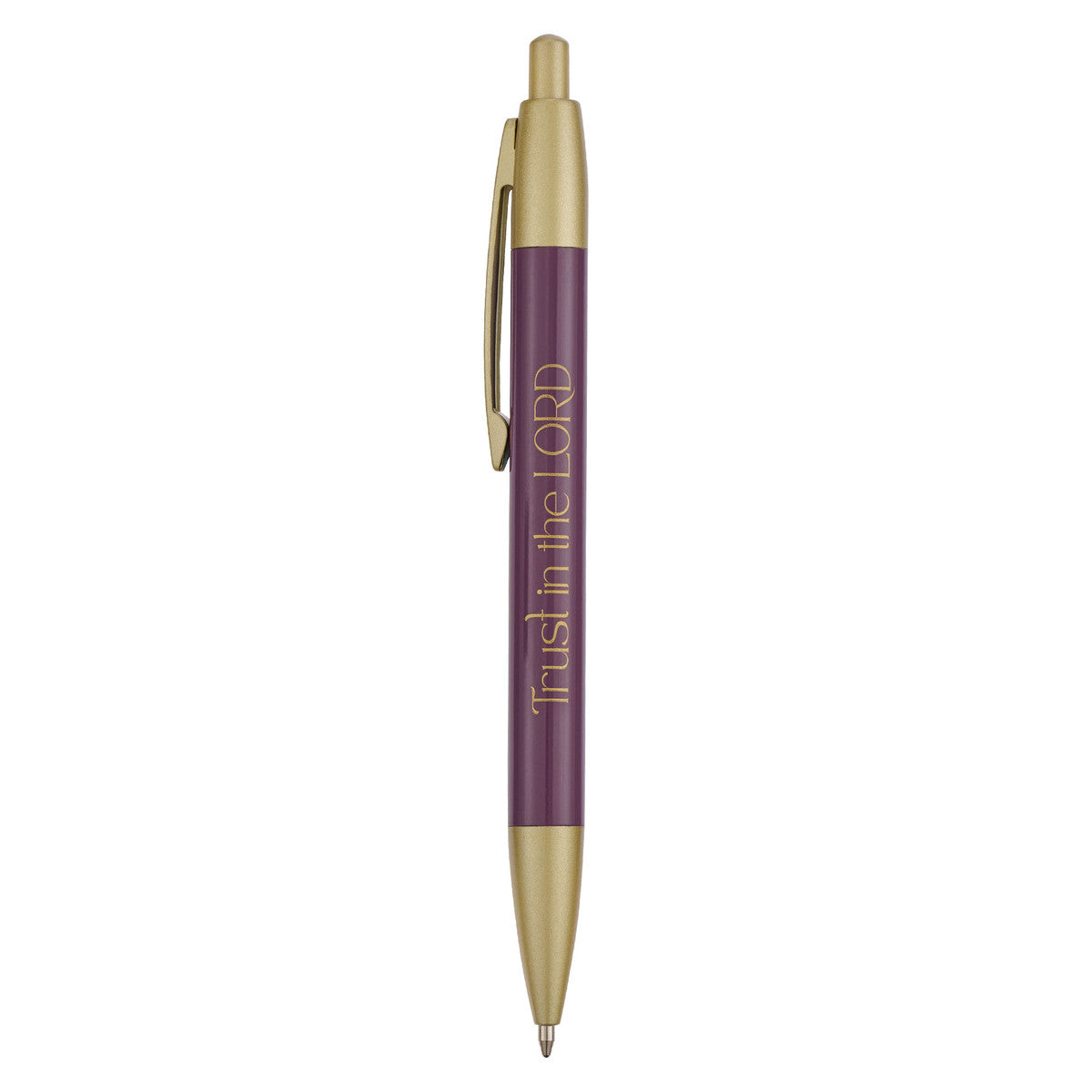 Trust in The Lord Purple Gift Pen - Proverbs 3:5 - Unique Catholic Gifts