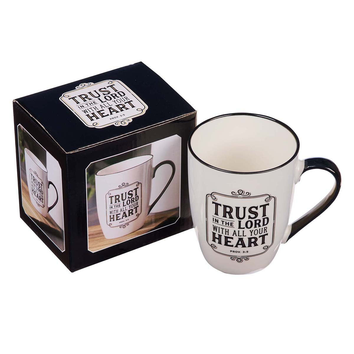 Trust in the Lord with All Your Heart Ceramic Mug – Proverbs 3:5 - Unique Catholic Gifts