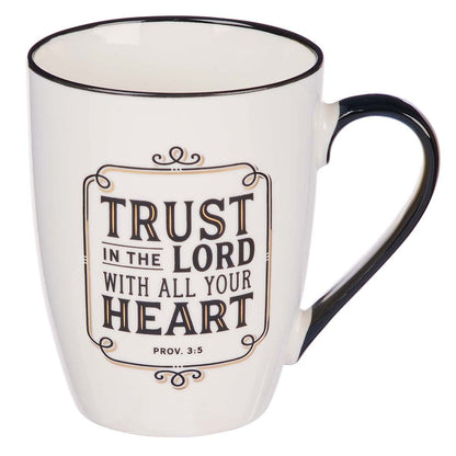 Trust in the Lord with All Your Heart Ceramic Mug – Proverbs 3:5 - Unique Catholic Gifts