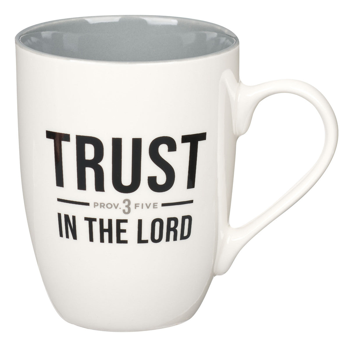 Trust in the Lord Ceramic Coffee Mug - Proverbs 3:5 - Unique Catholic Gifts