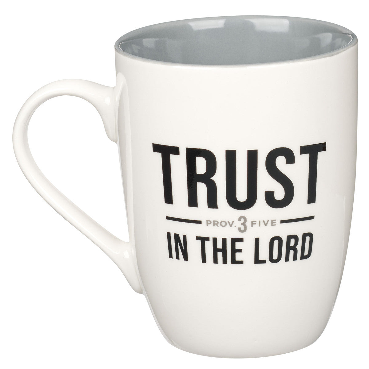 Trust in the Lord Ceramic Coffee Mug - Proverbs 3:5 - Unique Catholic Gifts