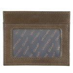 John 3:16 Cross Taupe Full Grain Leather Wallet - Unique Catholic Gifts