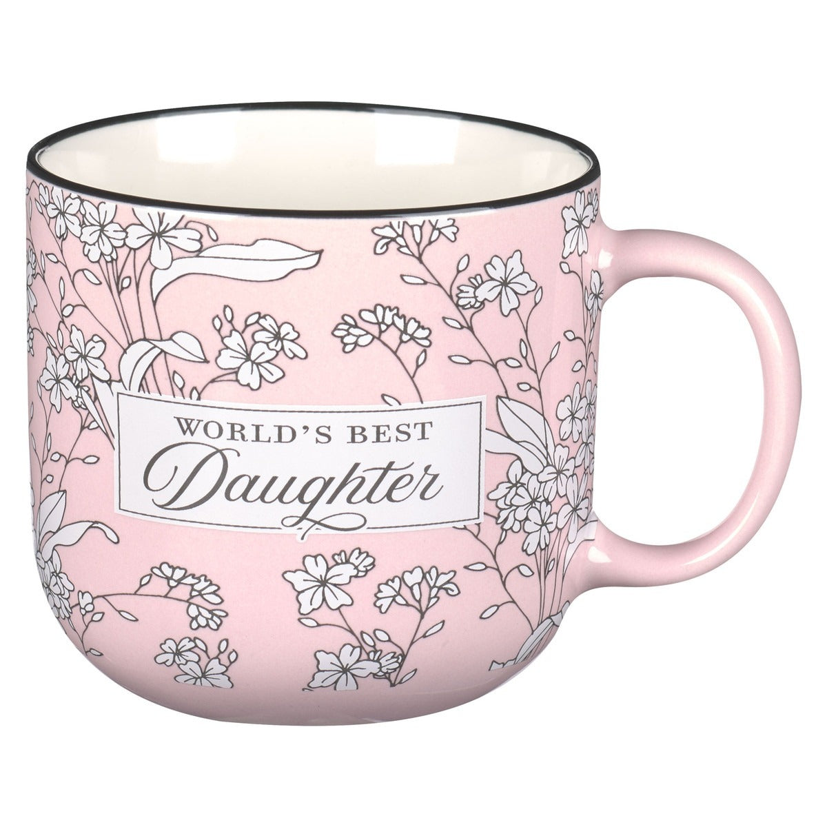 World's Best Daughter Pink Ceramic Coffee Mug - Isaiah 58:11