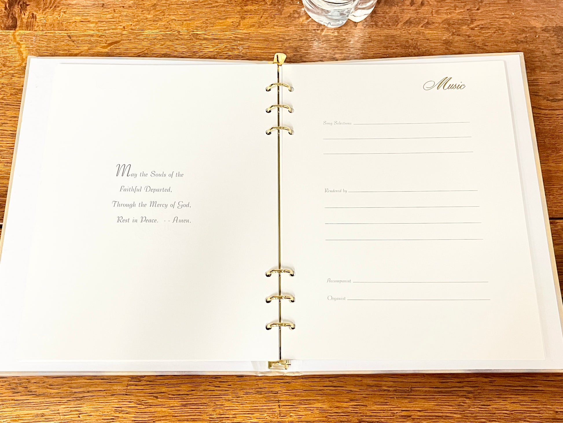 Saint Francis Memorial Funeral Register Book ( English) - Unique Catholic Gifts