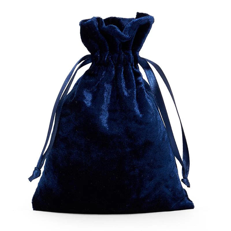 Blue Velvet Bag Large 9" - Unique Catholic Gifts