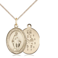 Miraculous Medal 1/2" 14k Gold Filled (Copy) NO crucifix is included. - Unique Catholic Gifts