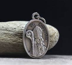 Saint Augustine Oxi Medal 1'' - Unique Catholic Gifts