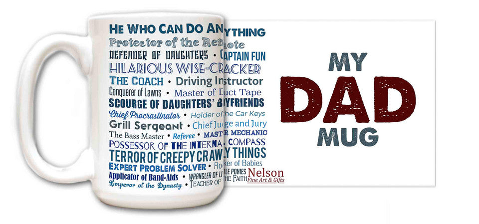 The Titles of Dad Mug - Unique Catholic Gifts