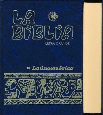 La Biblia Latinoamérica (Letra Grande) Azul Con Indices - Unique Catholic Gifts