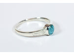 Miraculous Ring Blue Epoxy - Sterling Silver Ring - Blue Jewelry - Epoxy Jewelry - Unique Catholic Gifts