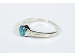 Miraculous Ring Blue Epoxy - Sterling Silver Ring - Blue Jewelry - Epoxy Jewelry - Unique Catholic Gifts