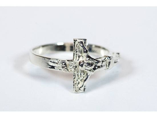 Sterling Silver Crucifix Ring - Unique Catholic Gifts