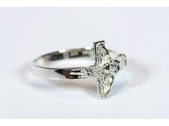 Sterling Silver Crucifix Ring - Unique Catholic Gifts