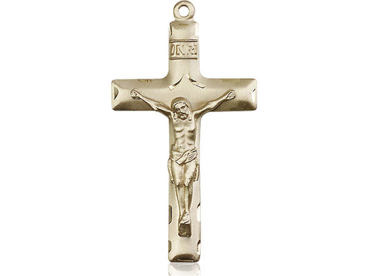 14kt Gold Crucifix Medal - Unique Catholic Gifts