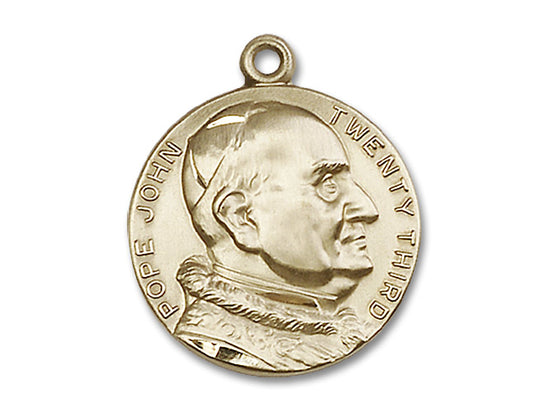 14kt Gold Filled St John XXIII Medal. - Unique Catholic Gifts