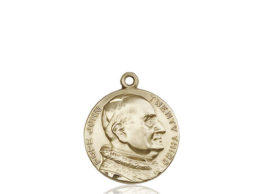 14kt Gold St John XXIII Medal. - Unique Catholic Gifts