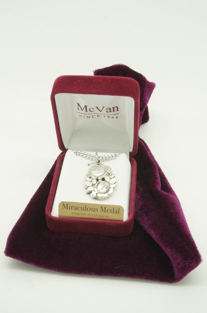 Silver Miraculous Medal-Two Part Slide Gift Set - Unique Catholic Gifts