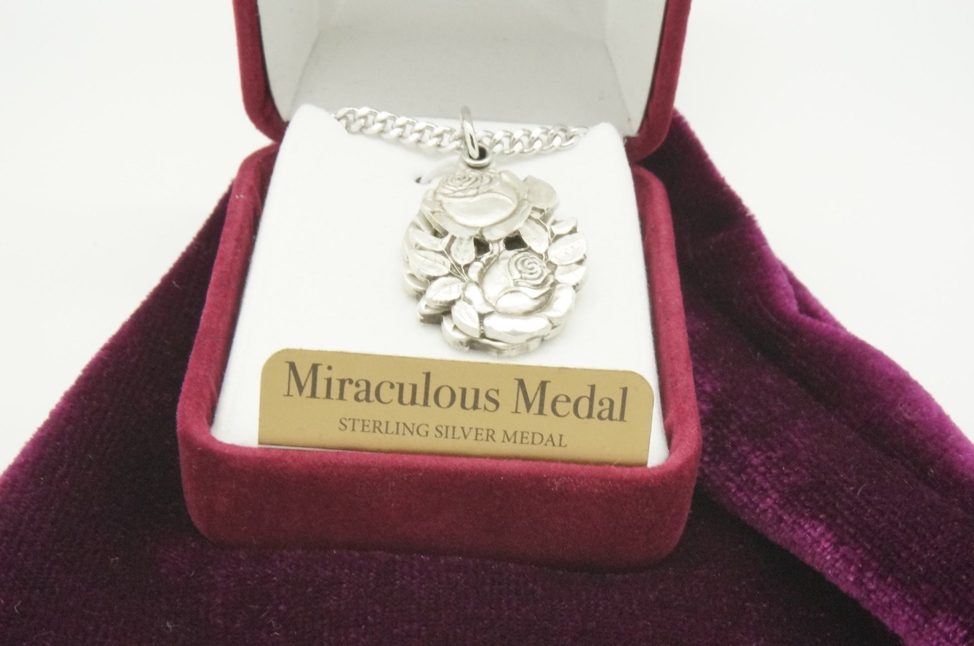 Silver Miraculous Medal-Two Part Slide Gift Set - Unique Catholic Gifts