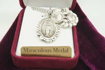 Silver Miraculous Medal-Two Part Slide Gift Set - Unique Catholic Gifts