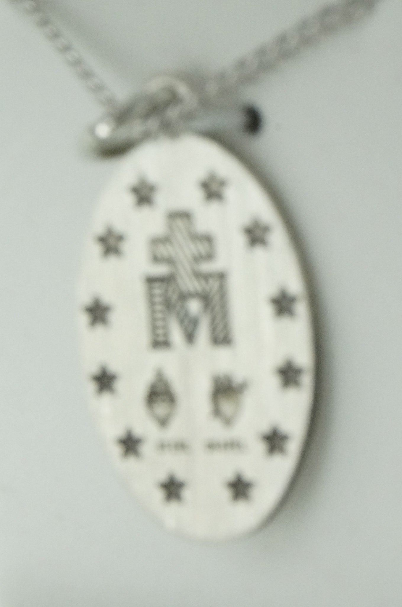 Sterling Silver Miraculous Medal 1-1/2" with  24 inch chain - Unique Catholic Gifts