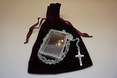 Saint Benedict Glass Rosary - Unique Catholic Gifts