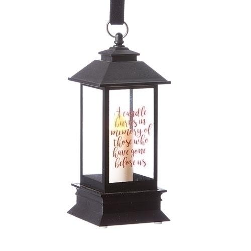 LED Memorial Lantern Ornament  5" - Unique Catholic Gifts