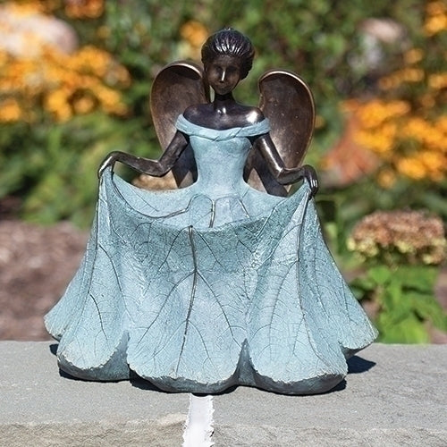 Angel Curtsy Bird Bath 13.25"H - Unique Catholic Gifts