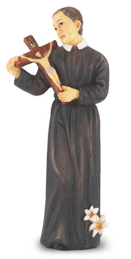 St. Gerard Statue. Hand Painted Solid Resin 4" - Unique Catholic Gifts