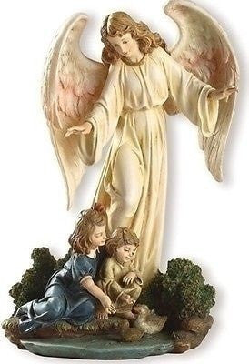 8.5" Guardian Angel Statue Joseph Studio - Unique Catholic Gifts