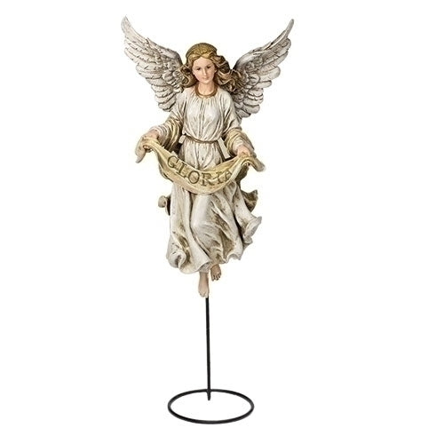 Angel on Stand 27" Scale Nativity 39530  30"H - Unique Catholic Gifts