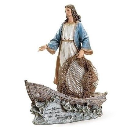 Jesus the Fisherman Statue (11 1/4" x 9 1/4") - Jesus Statue - Unique Catholic Gifts