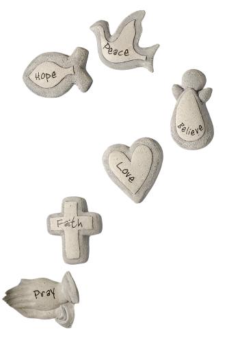 Faith Stone Magnet - Unique Catholic Gifts