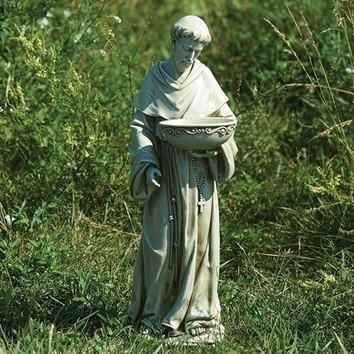 Solar Powered St. Francis Outdoor Statue 20" - Unique Catholic Gifts