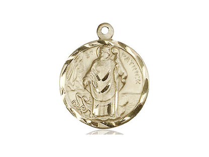 14kt Gold Filled St Patrick Medal 18" - Unique Catholic Gifts