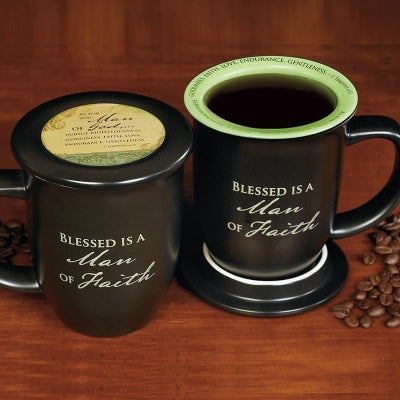 Man of Faith Mug & Coaster Set - Unique Catholic Gifts